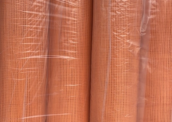 شبكة سلكية من الألياف بطول 100 متر برتقالية 5 × 5 مم للحفاظ على الجدران نظيفة وجافة